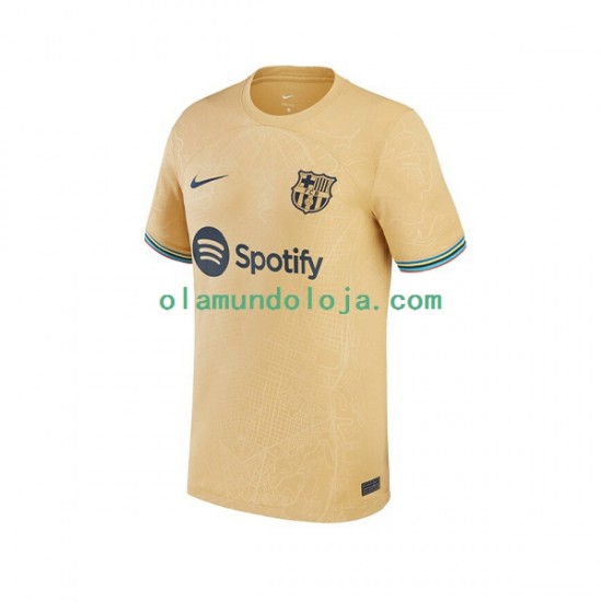 Camisola FC Barcelona Homem Equipamento Segundo 2022-2023 Manga Curta